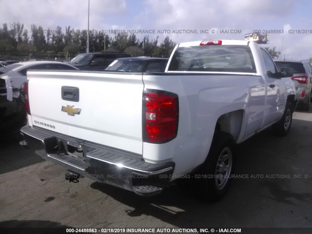 1GCNCNEC5JZ906185 - 2018 CHEVROLET SILVERADO C1500/C1500  LS WHITE photo 4