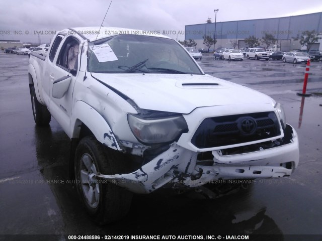 5TFTU4GN1FX070259 - 2015 TOYOTA TACOMA PRERUNNER ACCESS CAB WHITE photo 1