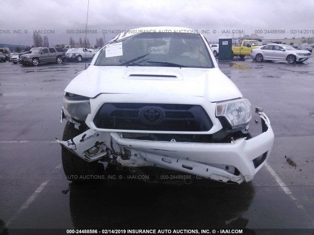 5TFTU4GN1FX070259 - 2015 TOYOTA TACOMA PRERUNNER ACCESS CAB WHITE photo 6