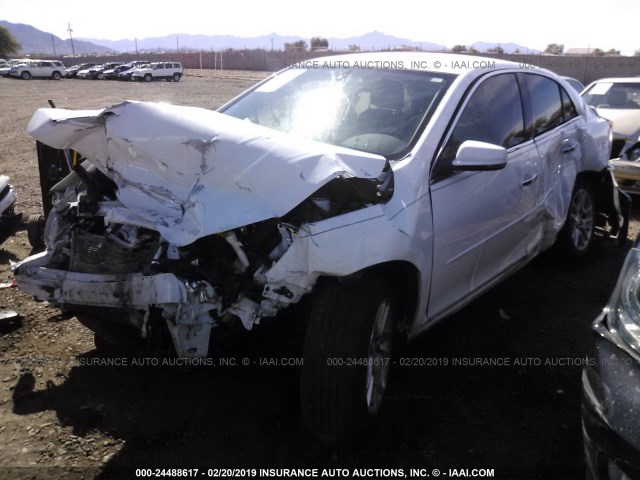 1G11C5SA8DF254985 - 2013 CHEVROLET MALIBU 1LT WHITE photo 2