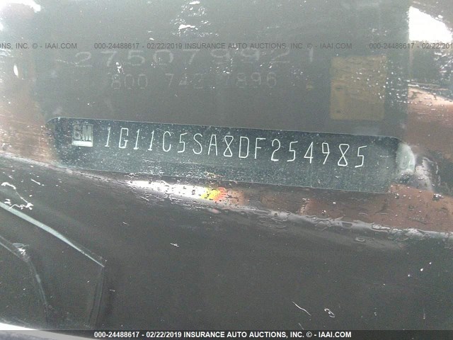 1G11C5SA8DF254985 - 2013 CHEVROLET MALIBU 1LT WHITE photo 9