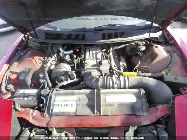 2G2FV22P6V2232209 - 1997 PONTIAC FIREBIRD FORMULA/TRANS AM RED photo 10