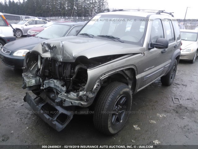 1J4GL48KX3W577326 - 2003 JEEP LIBERTY SPORT/FREEDOM GOLD photo 2