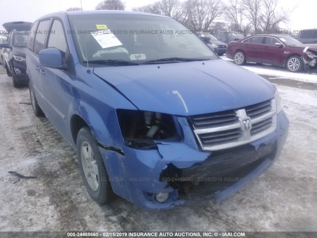 2D8HN54P98R620146 - 2008 DODGE GRAND CARAVAN SXT BLUE photo 6