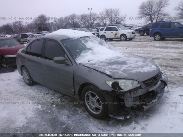 JHMES96655S009755 - 2005 HONDA CIVIC HYBRID BROWN photo 1