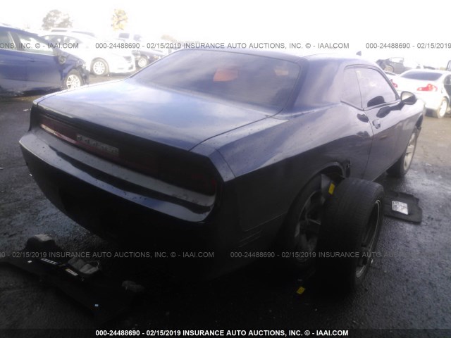 2C3CDYAG4DH683385 - 2013 DODGE CHALLENGER SXT BLACK photo 4