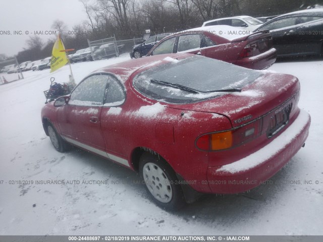 JT2ST87N3L0051487 - 1990 TOYOTA CELICA GT RED photo 3