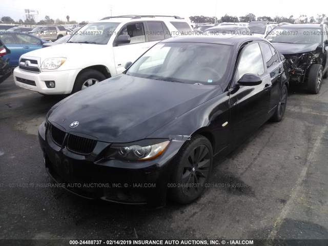 WBAVB33536KS34331 - 2006 BMW 330 I BLACK photo 2