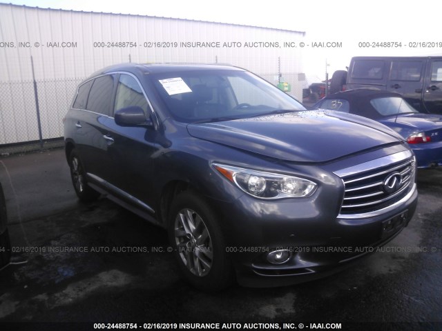 5N1AL0MM1DC332280 - 2013 INFINITI JX35 GRAY photo 1