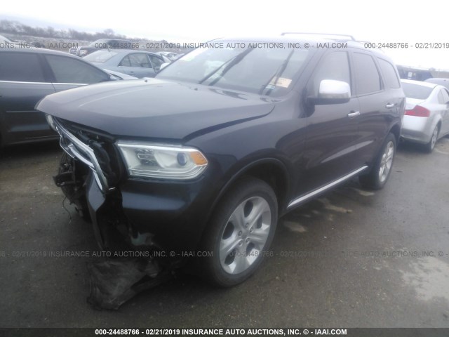 1C4RDJAG7FC873958 - 2015 DODGE DURANGO SXT GRAY photo 2