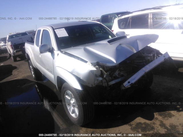 5TEUU4EN5AZ699628 - 2010 TOYOTA TACOMA ACCESS CAB ვერცხლისფერი ფოტო 1