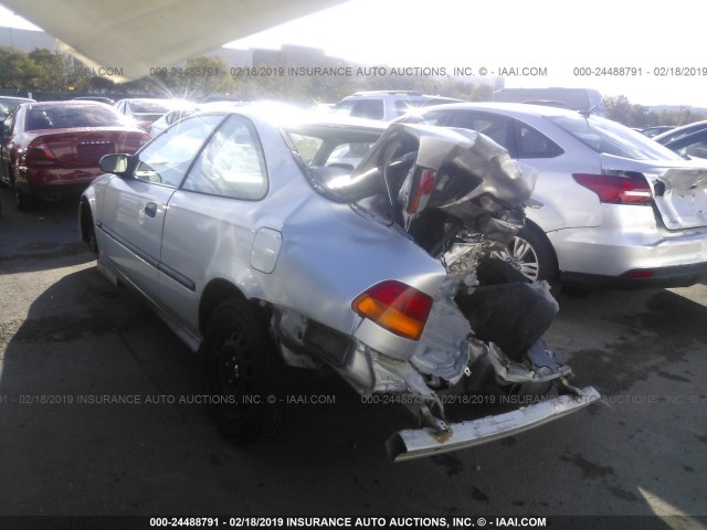 1HGEJ712XWL100790 - 1998 HONDA CIVIC HX SILVER photo 3