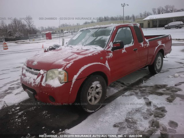 1N6DD26T14C406762 - 2004 NISSAN FRONTIER KING CAB XE RED photo 2