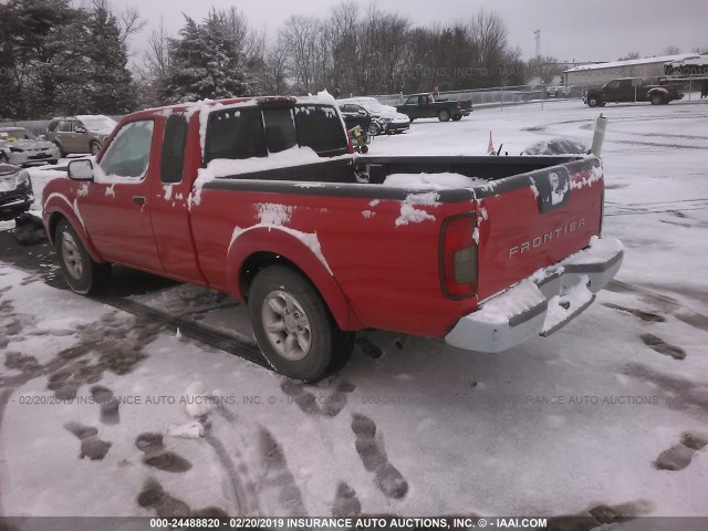 1N6DD26T14C406762 - 2004 NISSAN FRONTIER KING CAB XE RED photo 3