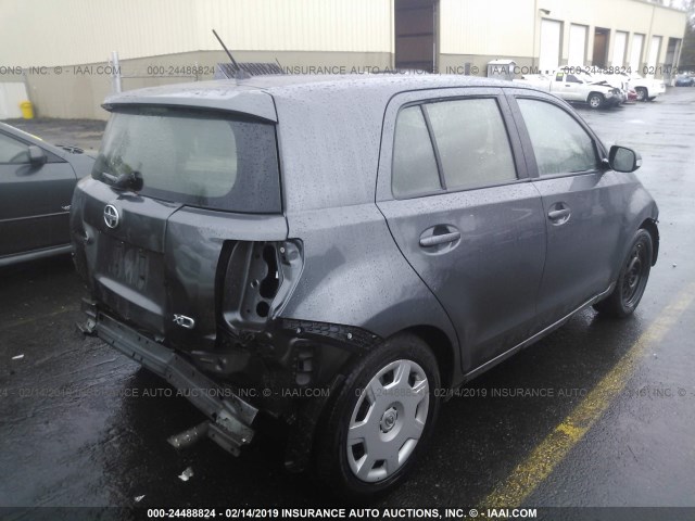 JTKKUPB45E1040168 - 2014 TOYOTA SCION XD GRAY photo 4