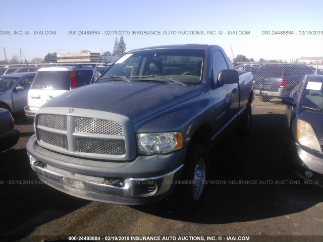 3D7KS26D35G832188 - 2005 DODGE RAM 2500 ST/SLT GRAY photo 2