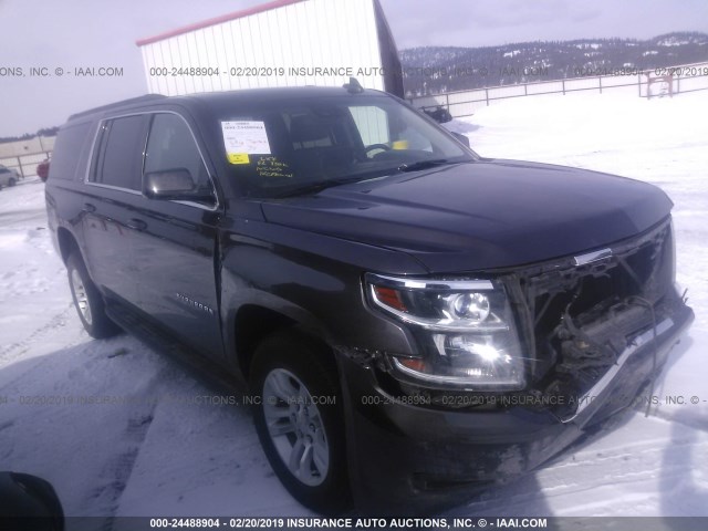 1GNSKHKC5HR169289 - 2017 CHEVROLET SUBURBAN K1500 LT BLACK photo 1