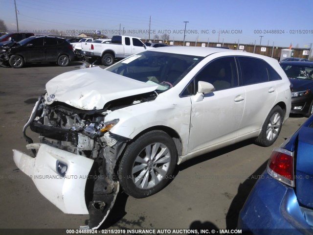 4T3BA3BB7FU069889 - 2015 TOYOTA VENZA LE/XLE WHITE photo 2