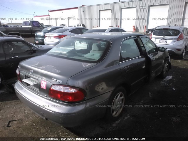 1YVGF22D525300075 - 2002 MAZDA 626 ES/LX GRAY photo 4