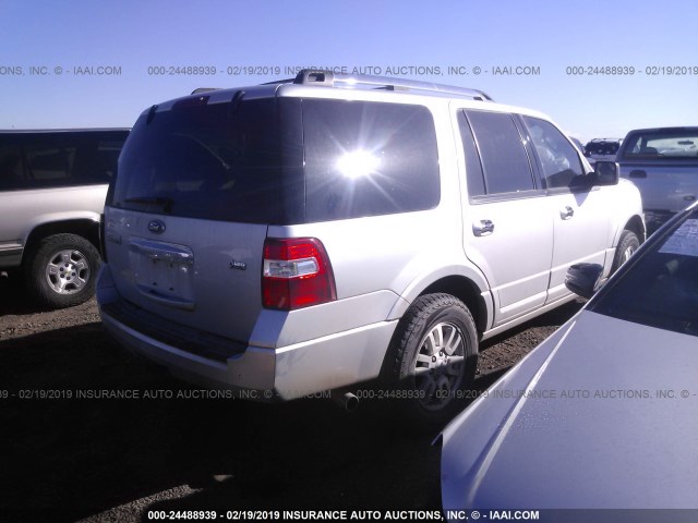 1FMJU1K51CEF45912 - 2012 FORD EXPEDITION LIMITED SILVER photo 4
