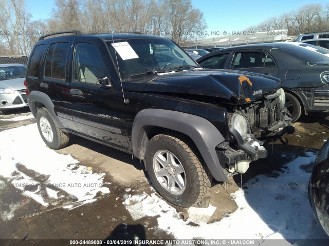 1J4GL48K43W629730 - 2003 JEEP LIBERTY SPORT/FREEDOM BLACK photo 1