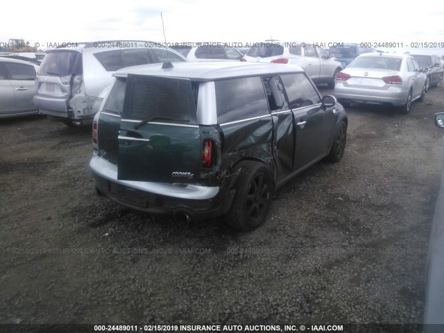 WMWMM33579TP90162 - 2009 MINI COOPER S CLUBMAN GREEN photo 4