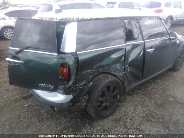 WMWMM33579TP90162 - 2009 MINI COOPER S CLUBMAN GREEN photo 6