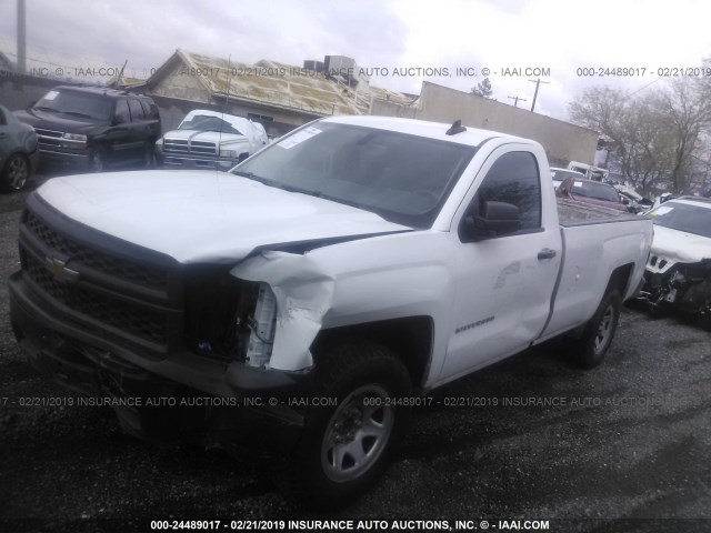 1GCNCPEC3FZ268988 - 2015 CHEVROLET SILVERADO C1500 WHITE photo 2