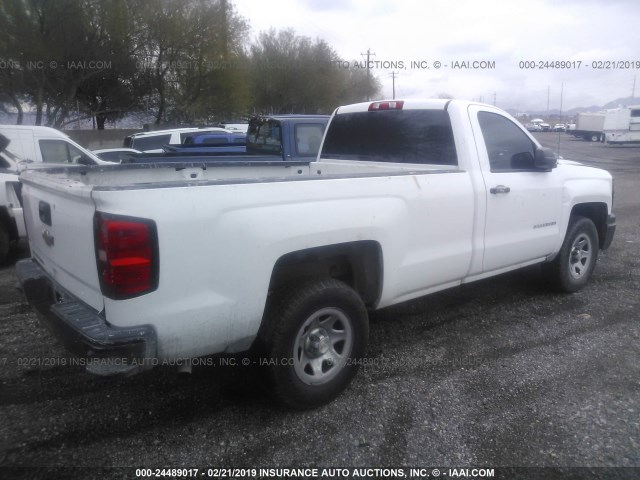 1GCNCPEC3FZ268988 - 2015 CHEVROLET SILVERADO C1500 WHITE photo 4