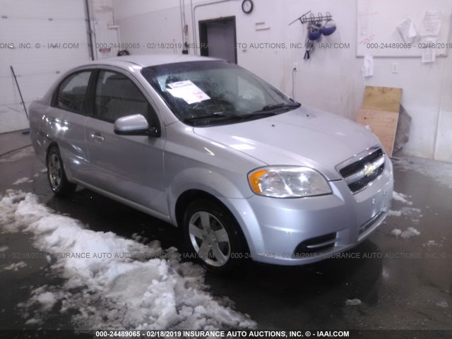 KL1TD5DE2AB097686 - 2010 CHEVROLET AVEO LS/LT SILVER photo 1