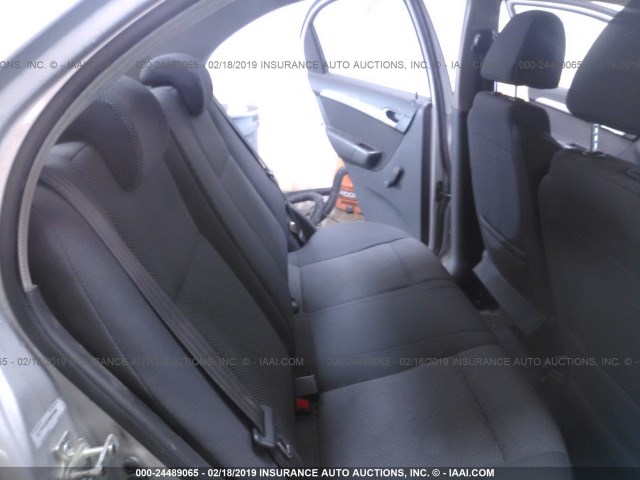 KL1TD5DE2AB097686 - 2010 CHEVROLET AVEO LS/LT SILVER photo 8