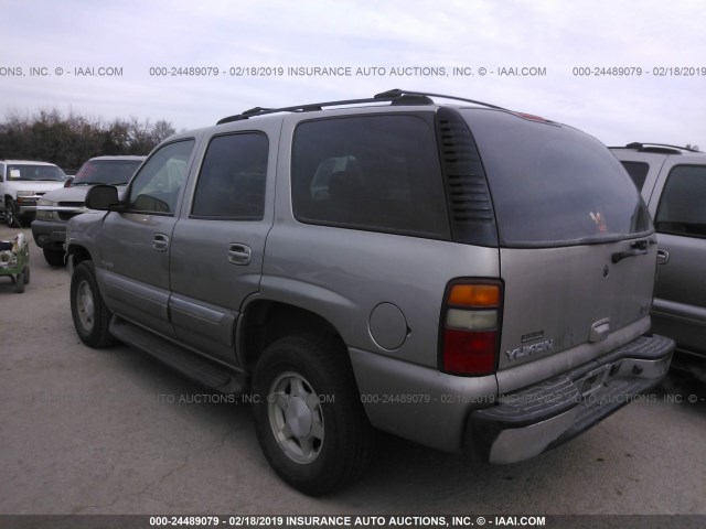 1GKEC13Z13J104917 - 2003 GMC YUKON BEIGE photo 3