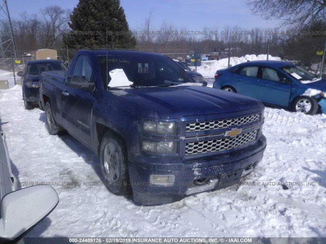 1GCNCPEH6EZ161847 - 2014 CHEVROLET SILVERADO C1500 BLUE photo 1