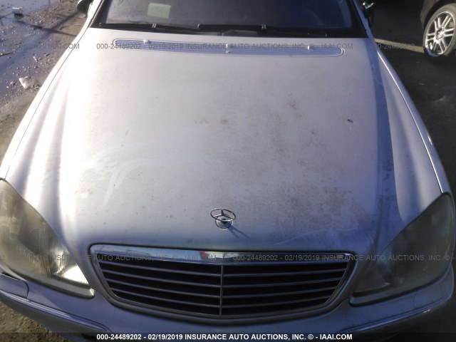 WDBNG75J11A153069 - 2001 MERCEDES-BENZ S 500 SILVER photo 10