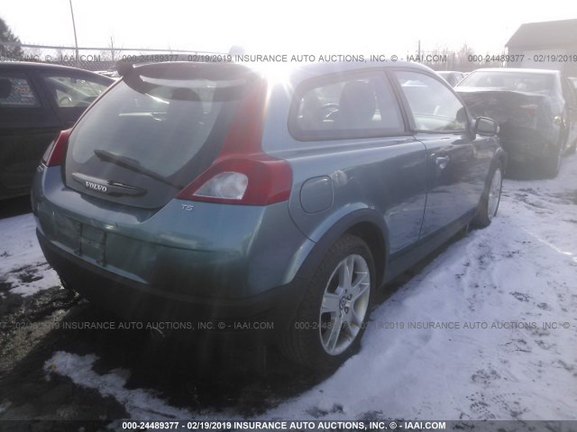 YV1MK672182081669 - 2008 VOLVO C30 T5 TEAL photo 4