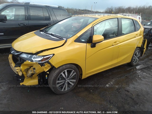 3HGGK5H96JM709332 - 2018 HONDA FIT EX/EXL YELLOW photo 2