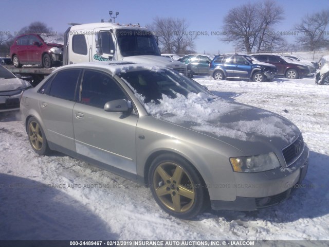 WAULC68E52A306662 - 2002 AUDI A4 1.8T QUATTRO TAN photo 1