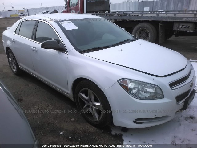 1G1ZG57B39F129523 - 2009 CHEVROLET MALIBU LS WHITE photo 1