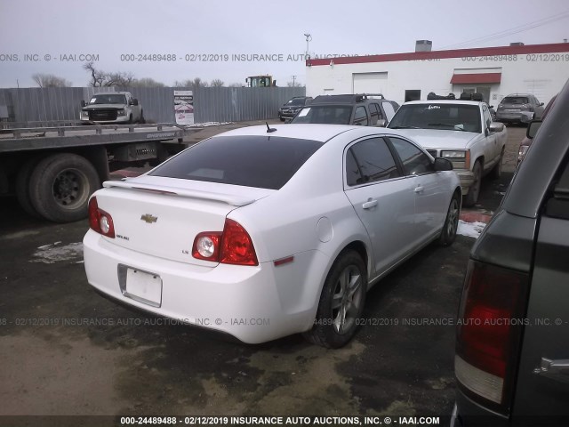 1G1ZG57B39F129523 - 2009 CHEVROLET MALIBU LS WHITE photo 4