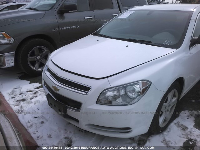 1G1ZG57B39F129523 - 2009 CHEVROLET MALIBU LS WHITE photo 6