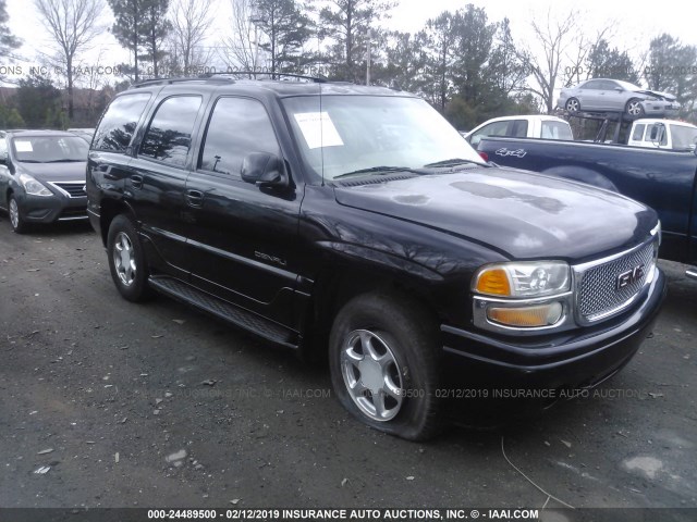 1GKEK63U76J153693 - 2006 GMC YUKON DENALI BLACK photo 1