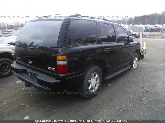 1GKEK63U76J153693 - 2006 GMC YUKON DENALI BLACK photo 4