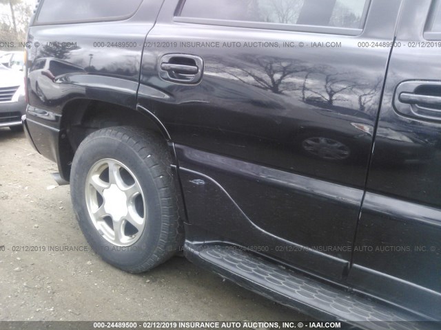 1GKEK63U76J153693 - 2006 GMC YUKON DENALI BLACK photo 6