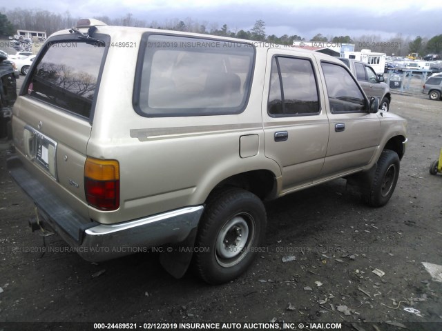 JT3VN29V8S0048290 - 1995 TOYOTA 4RUNNER GOLD photo 4