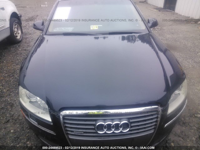 WAULL44E66N020070 - 2006 AUDI A8 4.2 QUATTRO BLUE photo 6