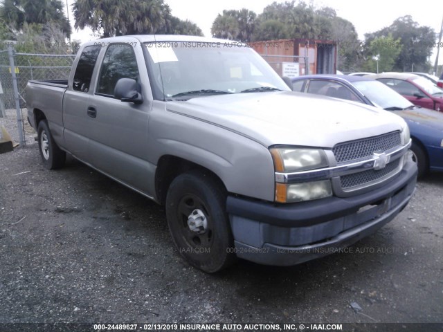 2GCEC19X731181335 - 2003 CHEVROLET SILVERADO C1500 GRAY photo 1