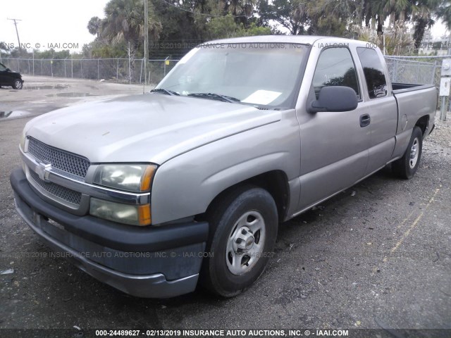 2GCEC19X731181335 - 2003 CHEVROLET SILVERADO C1500 GRAY photo 2