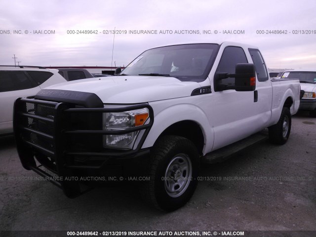 1FT7X2B69DEB20573 - 2013 FORD F250 SUPER DUTY WHITE photo 2