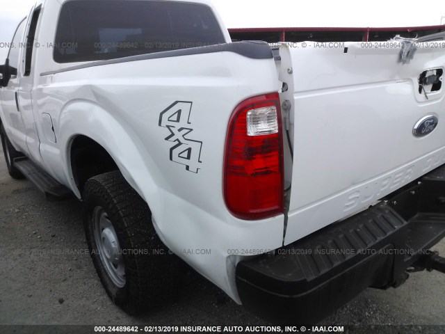 1FT7X2B69DEB20573 - 2013 FORD F250 SUPER DUTY WHITE photo 6