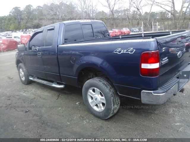 1FTRX14W14NC47415 - 2004 FORD F150 BLUE photo 3